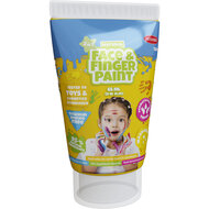 Natural Face &amp; Fingerpaint Tube - Geel, 65ml