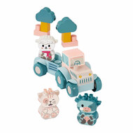 Ecoiffier bb Abrick Baby Mijn Eerste Tractor met Grappige Dieren - 25dlg.
