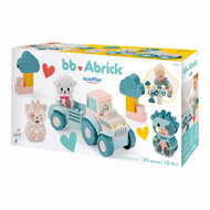 Ecoiffier bb Abrick Baby Mijn Eerste Tractor met Grappige Dieren - 25dlg.