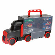 Turbo Racers Vrachtwagen met 6 Pull-back Raceauto&#039;s
