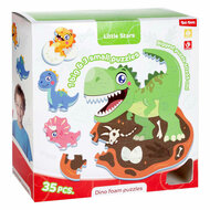 Little Stars Foam Vloerpuzzel Dino, 36st.