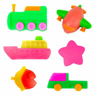 Sculptidough Kleiset met Mal in Emmer - 6 Kleuren Klei - 7dlg.