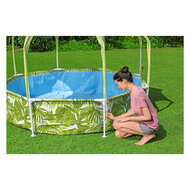 Bestway My First Frame Zwembad Splash-In-Shade Play Rond met UV Zonnescherm, 244cm