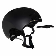 HUDORA Skaterhelm met Klep en Led Zwart, Maat M (55-58cm)