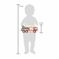 Small Foot - Houten Brandweerwagen met Roterende Ladder