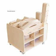 Classic World Houten Opbergmeubel op Wielen