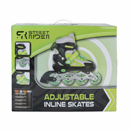 Street Rider Inline Skeelers Groen/Zwart Verstelbaar, Maat 37-40