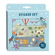 Little Dutch Stickerdoos Jim &amp; Friends, 3 Vellen