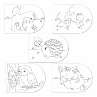 Little Dutch Verfboek Forest Friends