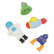 Gummen Mini Set in Glitterdoosje - Ruimte, 5dlg.