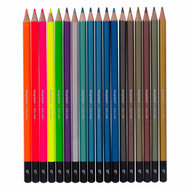 Bruynzeel Kleurpotloden Blik metallic &amp; Neon, 18 Kleuren