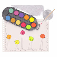 Bruynzeel Kids Waterverf Set Van 12 metallic &amp; Neon Kleuren