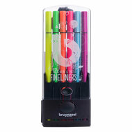 Bruynzeel Fineliner Set Neon &amp; Pastel, 12 Kleuren