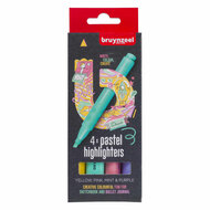 Bruynzeel Markeerstiften Set Pastel 4 Kleuren