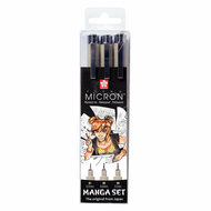 Sakura Unieke Manga-Collectie Van 3 Pigma Micron-Pennen Zw.