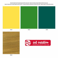 Talens Art Creat.Glas &amp; Porselein Dekkend 4x30ml Groen Goud