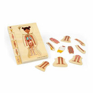 Bigjigs Houten Anatomiepuzzel - Meisje, 26st.