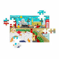 Bigjigs Houten Londen Stad Vloerpuzzel, 48st.