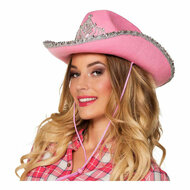 Hoed Glimmer Roze