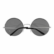 Partybril Hippie XL Grijs