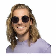 Partybril Hippie XL Grijs