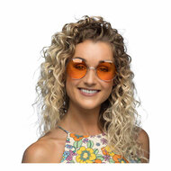 Partybril Hippie XL Oranje