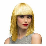 Pruik Crazy Goud
