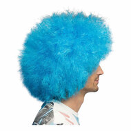 Pruik Sugar Neon Blauw