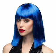 Pruik Dance Blauw