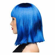 Pruik Dance Blauw