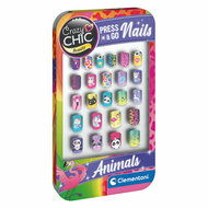 Clementoni Crazy Chic Press &amp; Go Nagels - Dieren