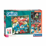 Clementoni Legpuzzel Square Smurfs, 3x48st.