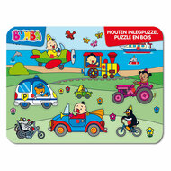 Bumba Houten Inlegpuzzel - Voertuigen