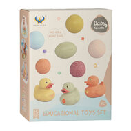 Badspeelgoed Set Met Sensorische Badballen &amp; Badeendjes Pastel