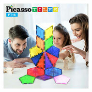 PicassoTiles Geometry - Magnetische Bouwtegels, 16dlg.