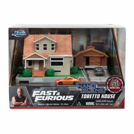 Jada Fast &amp; Furious Nano Dom&#039;s huis Diorama met Voertuigen