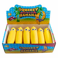 Squeeze Funny Bananas Anti-Stress Stretch Knijpfiguur, 12st.