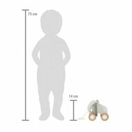 Small Foot - Houten Trekolifant met Knisperende Oren