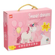 Legpuzzel Sweet Dreams Unicorn, 63st.