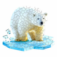 Shape Puzzel Ijsbeer, 100st.