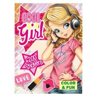 Color &amp; Fun Girls Kleurboek met 200 Stickers