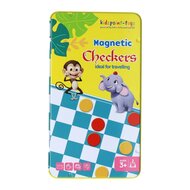 Magnetische Reisspel in Blik Schaken &amp; Dammen