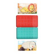 Magnetische Reisspel in Blik Dieren Puzzels, 18st.