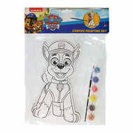 Canvas Schilderen PAW Patrol - Chase - incl Penseel en 6 kleuren verf