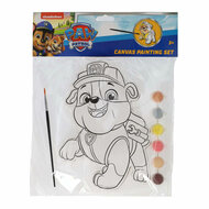 Canvas Schilderen PAW Patrol - Rubble - incl Penseel en 6 kleuren verf