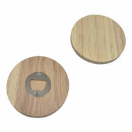 Houten Flessenopener Rond, 9,5cm