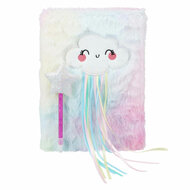 Notitieboek Pluche met Pen - Wolken