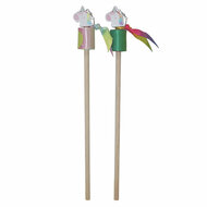 Houten Stok met Danslint Eenhoorn