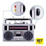 ZURU Max Premium Retro Draagbare Radio Bouwset in Verrassingsbal - 157dlg.
