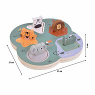 Small Foot - Houten 3D Dierengeluiden Puzzel Safari